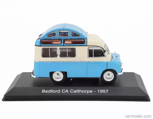 BEDFORD  CA CALTHORPE CAMPER 1957 - BLISTER BOX  LIGHT BLUE CREAM