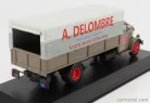 BERLIET  GDR 7W TRUCK TELONATO LIVRAISONS A.DELOMBRE 1954  BROWN GREY