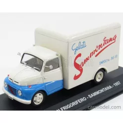FIAT  615 VAN FRIGO SAMMONTANA 1957  VERY LIGHT YELLOW BLUE