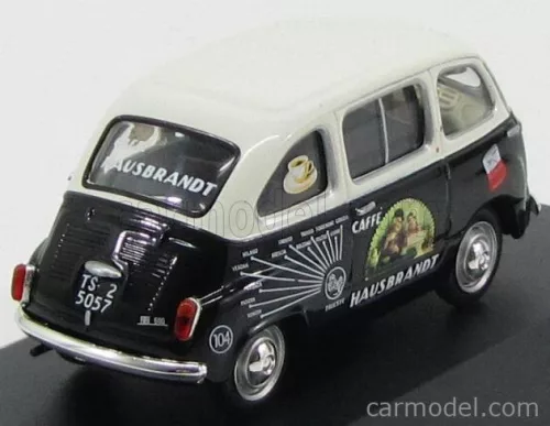 FIAT  600 MULTIPLA HAUSBRANDT CAFFE' 1956  BLACK WHITE