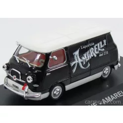   FIAT  600 FURGONE VAN 1958 - LIQUIRIZIA AMARELLI  BLACK WHITE