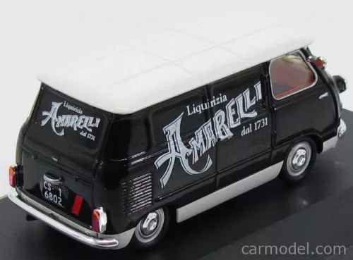 FIAT  600 FURGONE VAN 1958 - LIQUIRIZIA AMARELLI  BLACK WHITE