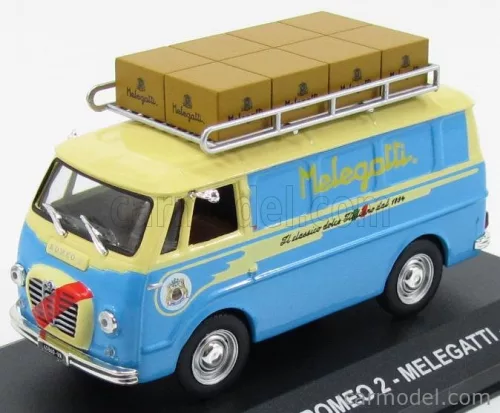 ALFA ROMEO  ROMEO 2 VAN 1956 - IL CLASSICO DOLCE ITALIANO MELEGATTI  LIGHT BLUE YELLOW