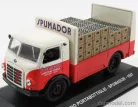 OM FIAT  LEONCINO TRUCK PORTABOTTIGLIE SPUMADOR 1957 - TRANSPORT BOTTLE  RED WHITE
