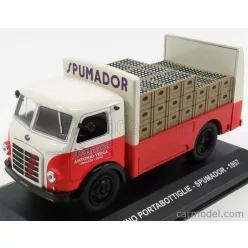  OM FIAT  LEONCINO TRUCK PORTABOTTIGLIE SPUMADOR 1957 - TRANSPORT BOTTLE  RED WHITE