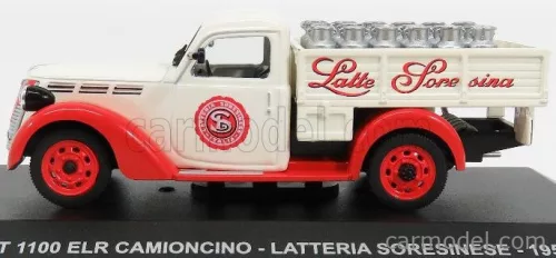 FIAT  1100 ELR PICK-UP LATTERIA SORESINESE 1952  WHITE RED