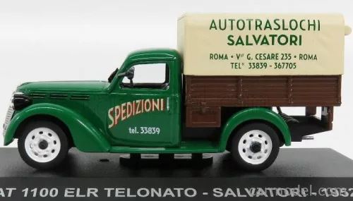 FIAT  1100 ELR PICK-UP TELONATO SALVATORI 1952  GREEN BROWN BEIGE