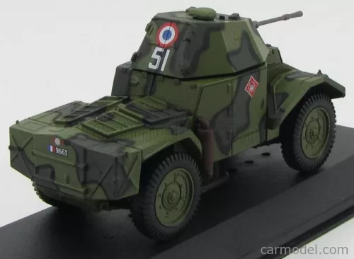 PANHARD  AMD 35 178 TANK 6eme' CUIRASSIERS 1ere' DLM NETHERLANDS 1940 - DAMAGE DISPLAY BOX  MILITARY GREEN