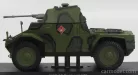PANHARD  AMD 35 178 TANK 6eme' CUIRASSIERS 1ere' DLM NETHERLANDS 1940 - DAMAGE DISPLAY BOX  MILITARY GREEN