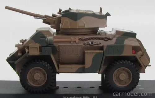 HUMBER  TANK MK.IV 8th INFANTRY DIVISION INDIA SANGRO RIVER ITALY 1943 - DAMAGE DISPLAY BOX  MILITARY CAMOUFLAGE