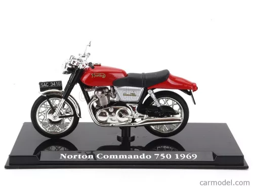 NORTON  COMMANDO 750 1969  RED BLACK