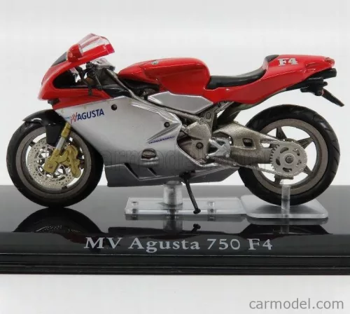 MV AGUSTA  750 F4 - DAMAGE DISPLAY BOX  RED SILVER