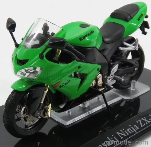 KAWASAKI  NINJA ZX-10R - DAMAGE DISPLAY BOX  GREEN BLACK