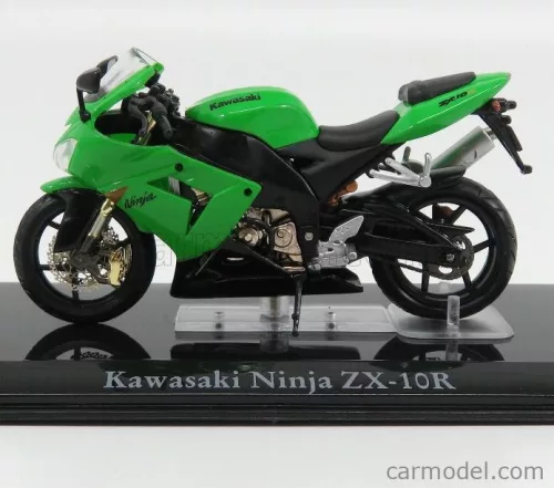 KAWASAKI  NINJA ZX-10R - DAMAGE DISPLAY BOX  GREEN BLACK