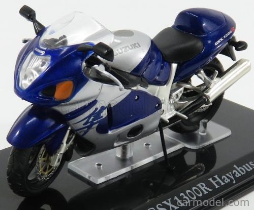 SUZUKI  GSX1300R HAYABUSA - DAMAGE DISPLAY BOX  BLUE MET SILVER