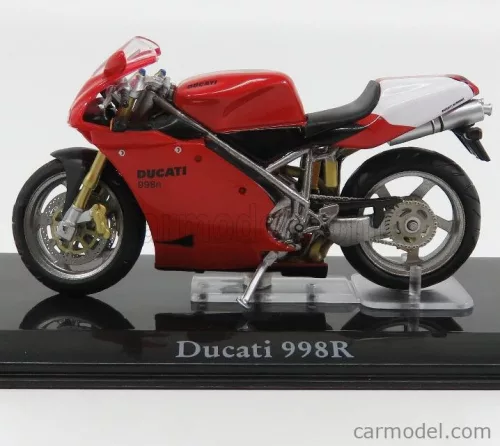 DUCATI  998R - DAMAGE DISPLAY BOX  RED WHITE