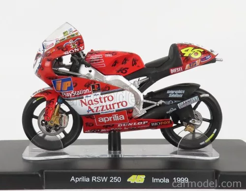 APRILIA  RSW 250cc N 46 WORLD CHAMPION SEASON 1999 VALENTINO ROSSI  RED WHITE BLACK