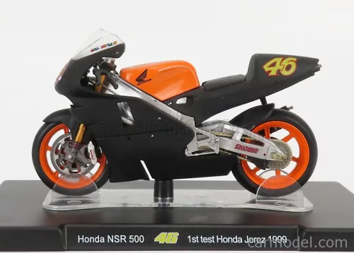HONDA  NSR500 N 46 TEST BIKE JEREZ 1999 VALENTINO ROSSI  BLACK ORANGE