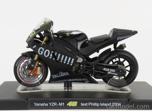 YAMAHA  YZR-M1 TEAM GOULOISES N 46 WORLD CHAMPION TEST PHILLIP ISLAND MOTOGP 2004 VALENTINO ROSSI  BLACK