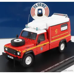   Land Rover  DEFENDER 130 PICK-UP CLOSED VSAB TT BMPM SAPEURS POMPIERS VEHICULE DE SECOURS ET D'ASSISTANCE AUX VICTIMES 1986