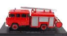 SAVIEM  SM7 DOUBLE CABINE TANKER TRUCK SAPEURS POMPIERS ROCHER FPT 28 EURE-ET-LOIR 1976  RED