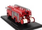 SAVIEM  SM7 DOUBLE CABINE TANKER TRUCK SAPEURS POMPIERS ROCHER FPT 28 EURE-ET-LOIR 1976  RED