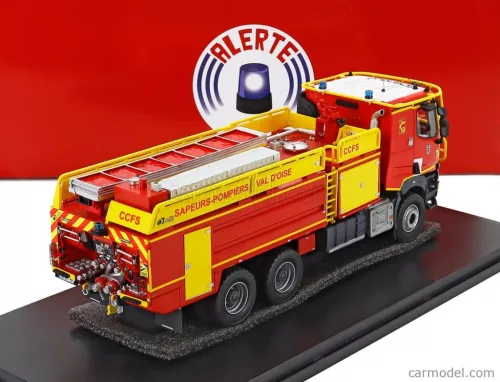 RENAULT  K460 GALLIN CCFS SDIS 95 TANKER TRUCK SAUPERS POMPIERS VAL D'OISE 3-ASSI 2021  RED YELLOW