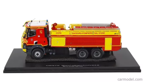 RENAULT  K460 GALLIN CCFS SDIS 95 TANKER TRUCK SAUPERS POMPIERS VAL D'OISE 3-ASSI 2021  RED YELLOW