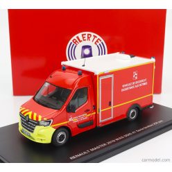   RENAULT  MASTER VAN WAS SDIS 47 VEHICULE DE SECOURS ET D'ASSISTANCE AUX VICTIMES AMBULANCE SAPEURS POMPIER 2019  RED WHITE YELLOW