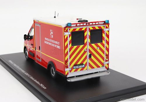RENAULT  MASTER VAN WAS SDIS 47 VEHICULE DE SECOURS ET D'ASSISTANCE AUX VICTIMES AMBULANCE SAPEURS POMPIER 2019  RED WHITE YELLOW