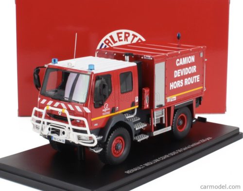 RENAULT  MIDLUM TANKER TRUCK CDHR SDIS 59 CAMION DEVIDOIR HORS ROUTE SAPEURS POMPIERS 2007  RED YELLOW