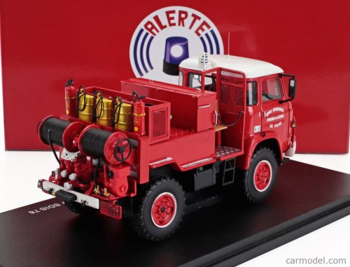 SAVIEM  SM5 CAMIVA TANKER TRUCK CCF SDIS 78 SAPEURS POMPIERS 1976  RED WHITE