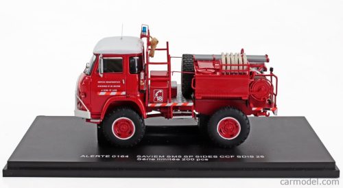 SAVIEM  SM5 CAMIVA TANKER TRUCK SP SIDES CCF SDIS 28 SAPEURS POMPIERS 1976  RED WHITE