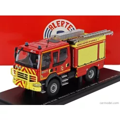   RENAULT  D14 TANKER TRUCK DOUBLE CABINE GALLIN CCR BMPM MARINS SAPEURS POMPIERS DE MARSEILLE 2-ASSI 2013  RED YELLOW