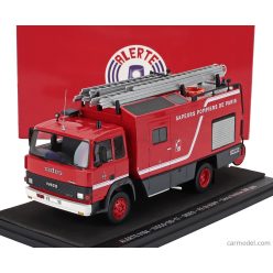   IVECO FIAT  135-17 TANKER TRUCK SIDES FE10 BSPP SAPEURS POMPIERS DE PARIS 1986  RED GREY