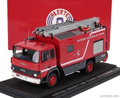 IVECO FIAT  135-17 TANKER TRUCK SIDES FE10 BSPP SAPEURS POMPIERS DE PARIS 1986  RED GREY