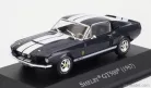 FORD USA  MUSTANG SHELBY GT500 COUPE 1967 - CON VETRINA - WITH SHOWCASE  BLUE WHITE