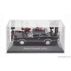   DODGE  CHARGER COUPE 1972 - CON VETRINA - WITH SHOWCASE  BLACK