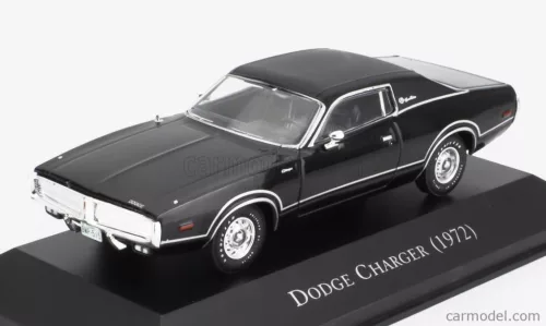 DODGE  CHARGER COUPE 1972 - CON VETRINA - WITH SHOWCASE  BLACK