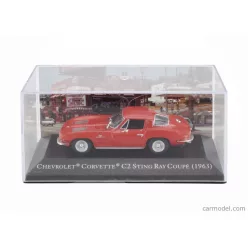   CHEVROLET  CORVETTE STINGRAY C2 COUPE 1963 - CON VETRINA - WITH SHOWCASE  RED