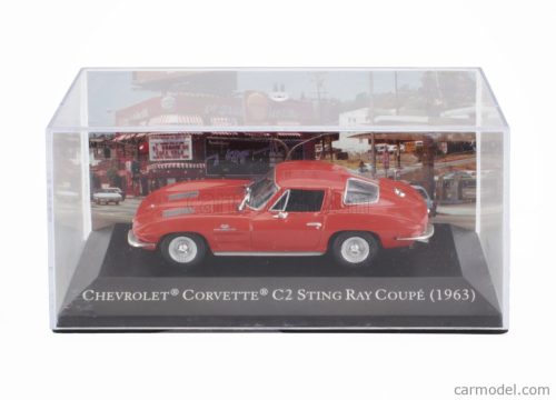 CHEVROLET  CORVETTE STINGRAY C2 COUPE 1963 - CON VETRINA - WITH SHOWCASE  RED