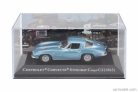 CHEVROLET  CORVETTE STINGRAY C2 COUPE 1963 - CON VETRINA - WITH SHOWCASE  LIGHT BLUE MET