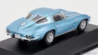 CHEVROLET  CORVETTE STINGRAY C2 COUPE 1963 - CON VETRINA - WITH SHOWCASE  LIGHT BLUE MET