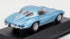 CHEVROLET  CORVETTE STINGRAY C2 COUPE 1963 - CON VETRINA - WITH SHOWCASE  LIGHT BLUE MET