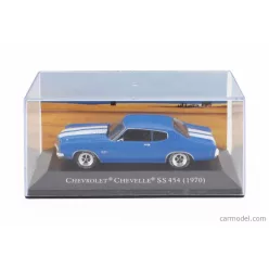   CHEVROLET  CHEVELLE SS 454 COUPE 1970 - CON VETRINA - WITH SHOWCASE  BLUE WHITE