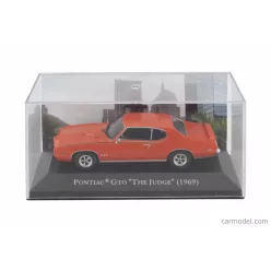   PONTIAC  GTO THE JUDGE COUPE 1969 - CON VETRINA - WITH SHOWCASE  RED