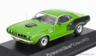 PLYMOUTH  HEMI CUDA COUPE 1971 - CON VETRINA - WITH SHOWCASE  GREEN BLACK
