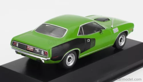 PLYMOUTH  HEMI CUDA COUPE 1971 - CON VETRINA - WITH SHOWCASE  GREEN BLACK