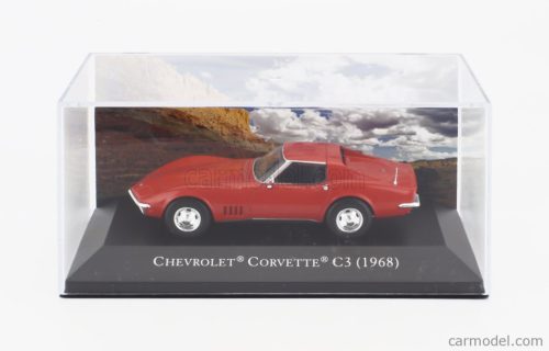 CHEVROLET  CORVETTE C3 COUPE 1968 - CON VETRINA - WITH SHOWCASE  RED