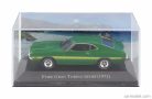FORD USA  GRAN TORINO SPORT COUPE 1972 - CON VETRINA - WITH SHOWCASE  GREEN YELLOW